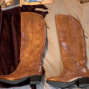 Leather OTK boots